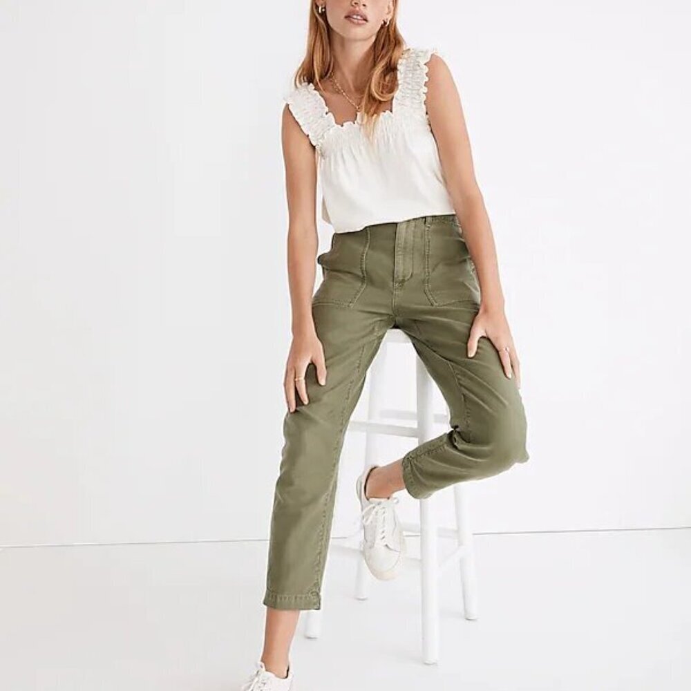 Madewell Green Griff Tapered‎ Fatigue Cargo Pants